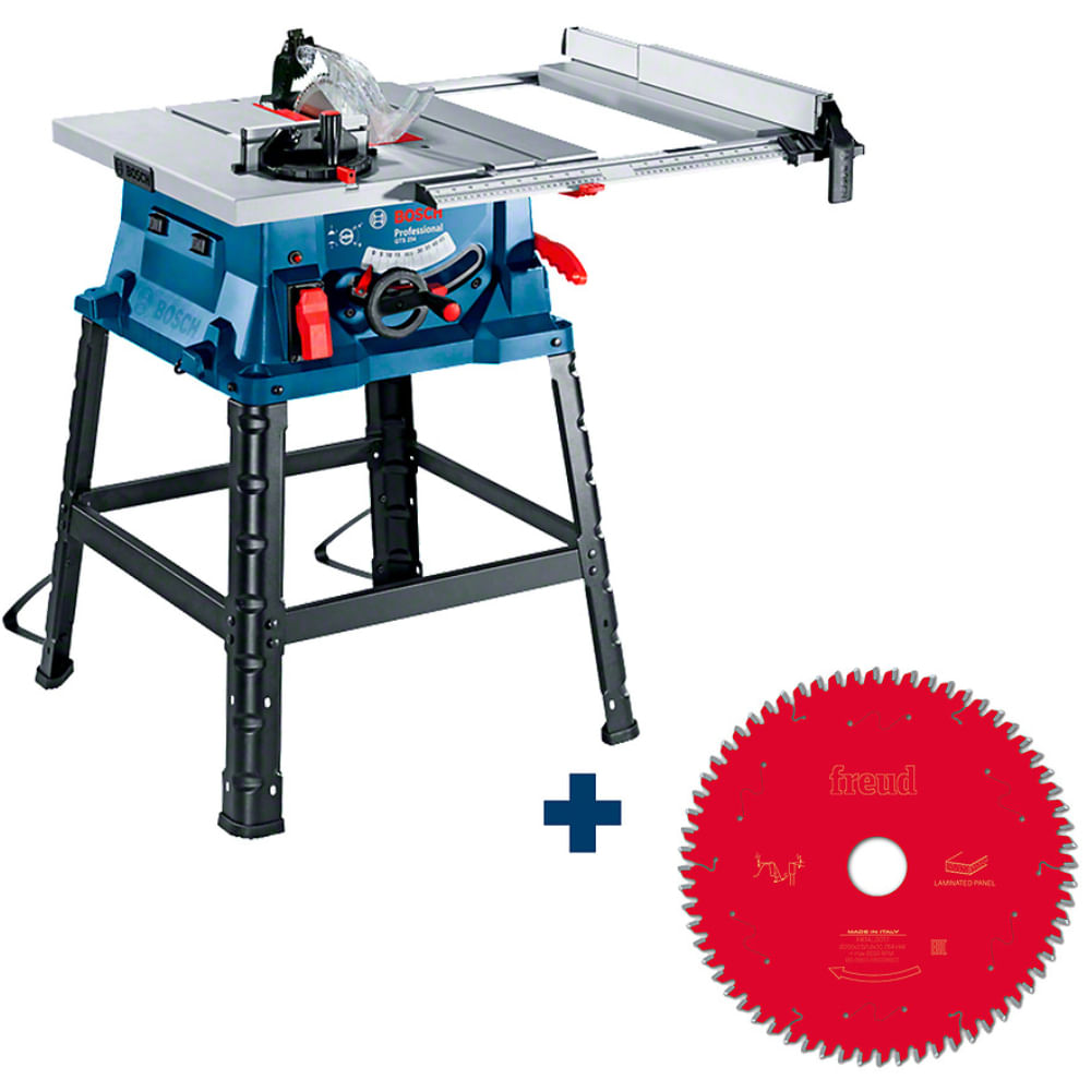 Serra de Mesa 10 1800W 127V com Disco Freud para MDF GTS 254 Bosch